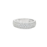 DIAMONDS FOREVER - 4 ROW PAVE DIAMOND BAND