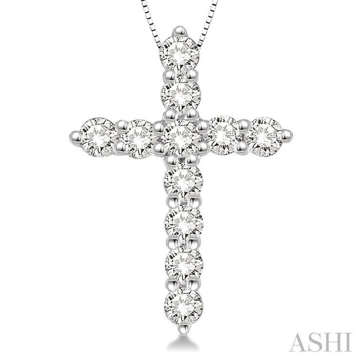 Ashi - 3/4 Carat Cross Diamond Pendant