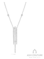 ASHI COUTURE - DIAMOND BAR PENDANT