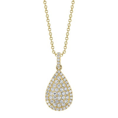 SHY CREATION - DIAMOND TEARDROP PENDANT