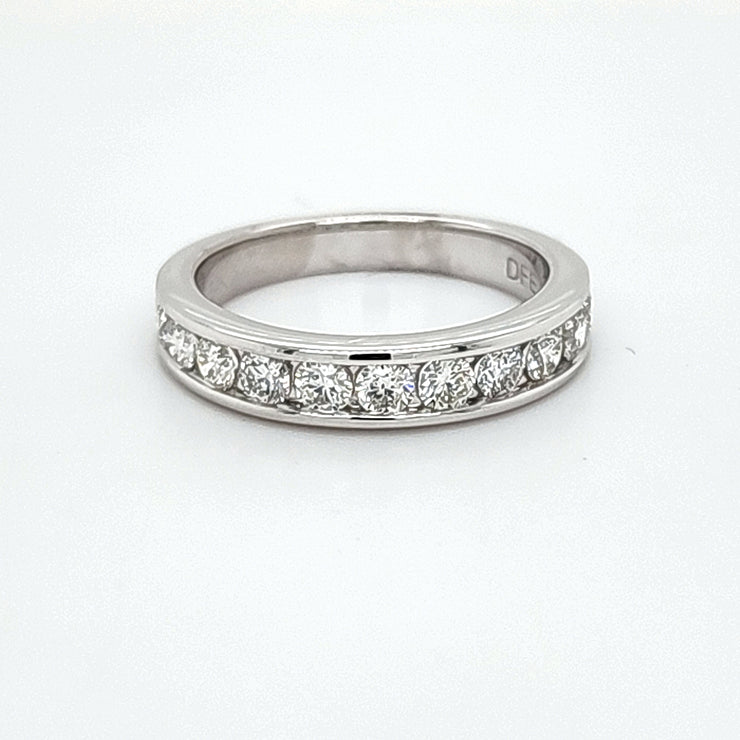 CHANNEL SET DIAMOND WEDDING BAND – 1.00 TCW