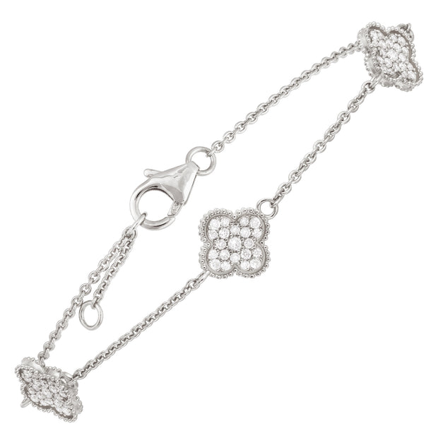Diamond Clover Bracelet