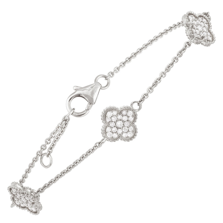 Diamond Clover Bracelet