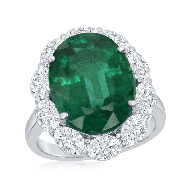 Emerald & Diamond Ring