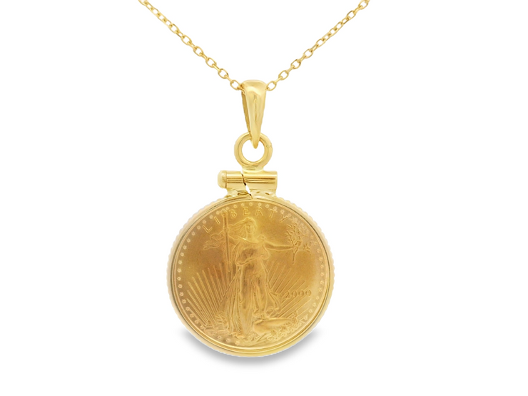 US 5 Dollar Gold Coin Pendant