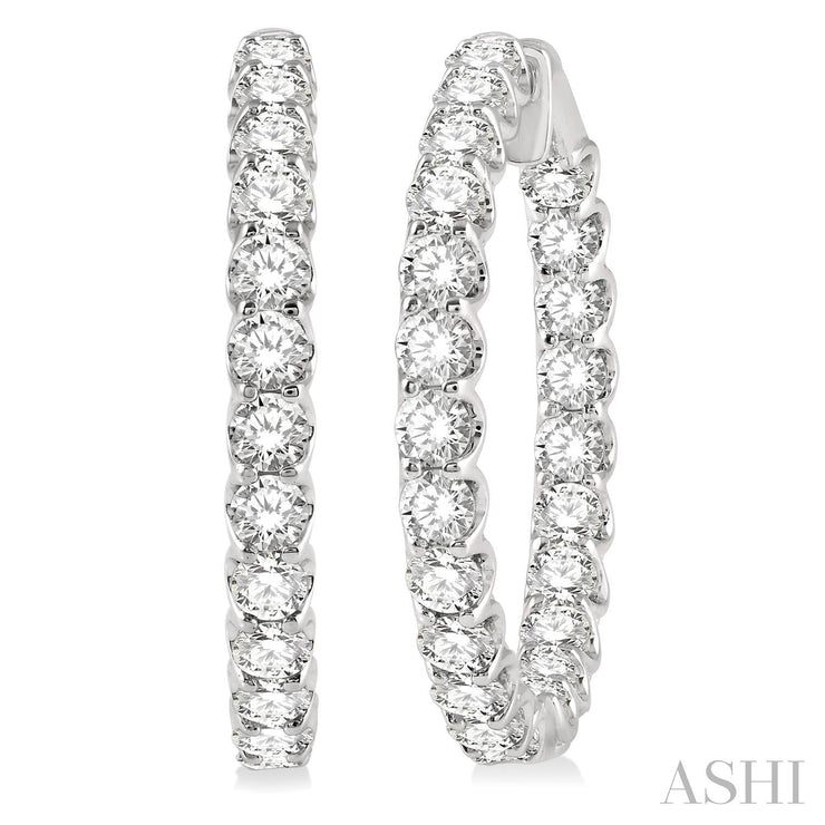 Diamond Hoop Earring