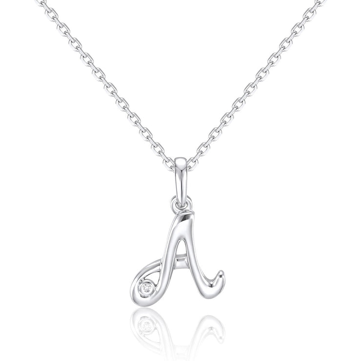 LUVENTE - DIAMOND INITIAL PENDANT - "A"