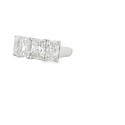 Radiant Cut 5 Stone Diamond Ring - 5 Ct