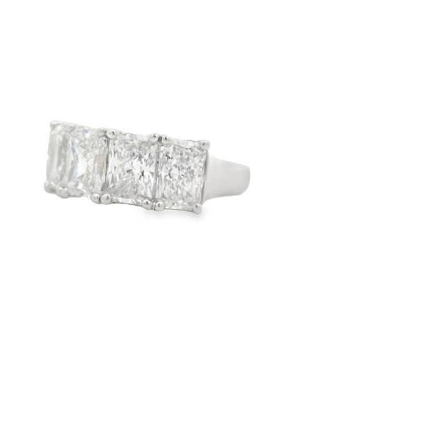 Radiant Cut 5 Stone Diamond Ring - 5 Ct