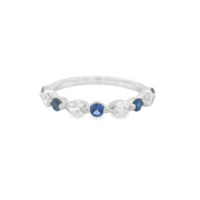 Sapphire & Diamond Band