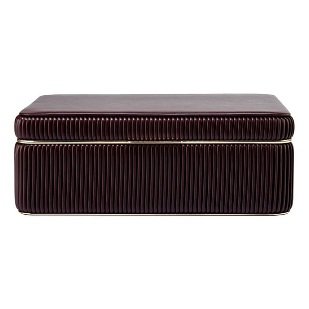 Wolf - Bella Large Jewelry Box - Bordeaux