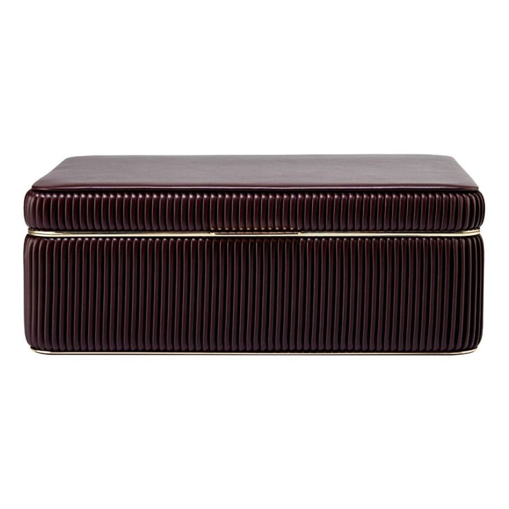 Wolf - Bella Large Jewelry Box - Bordeaux