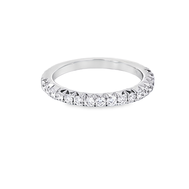 French Pave Diamond Wedding Band - 0.40 Tcw