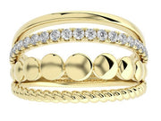 4 Row Diamond Ring