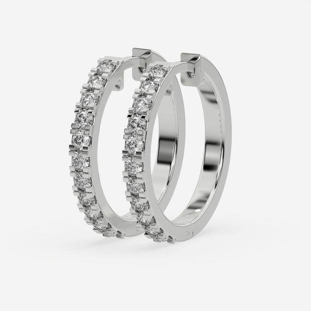 Diamond Hoop Earrings