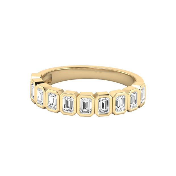 Emerald Cut Diamond Band