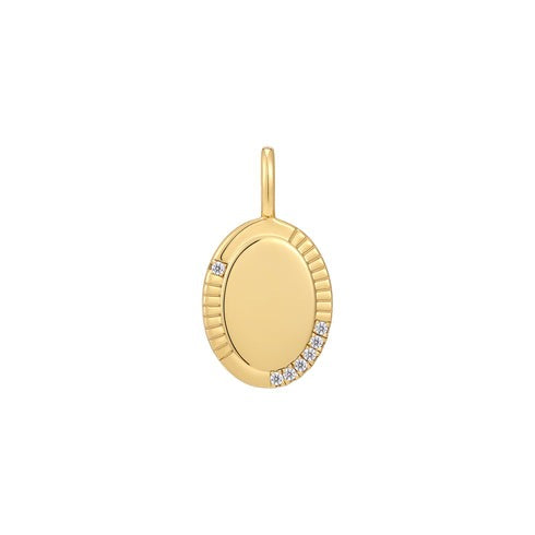 ANIA HAIE - OVAL CUBIC ZIRCONIA NECKLACE CHARM