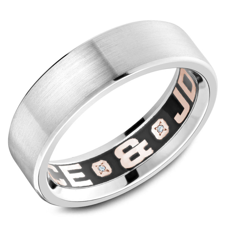 CROWN RING - MENS DIAMOND BAND