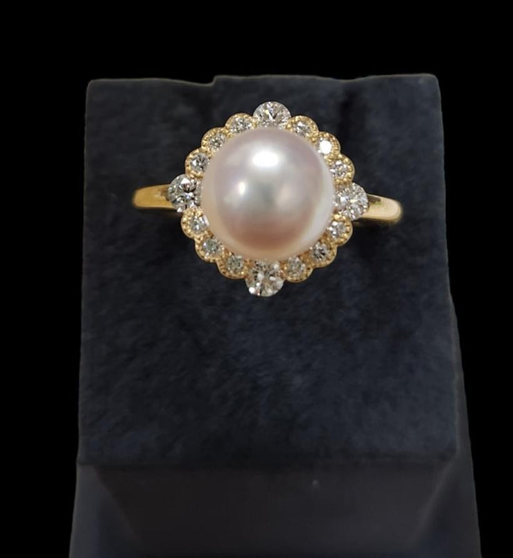 PEARL & DIAMOND RING