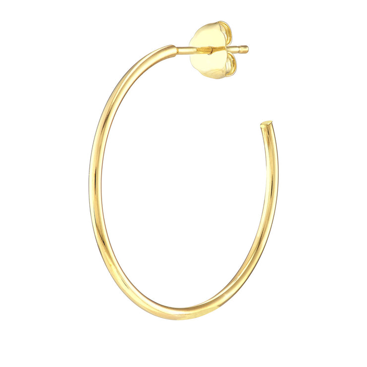 YELLOW GOLD HOOP EARRINGS