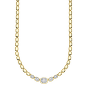 Shy Creation - 1.15Ct Diamond Baguette Necklace