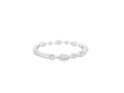 Marquise & Round Diamond Band