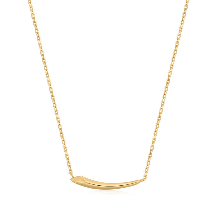 Ania Haie - Gold Arrow Bar Necklace