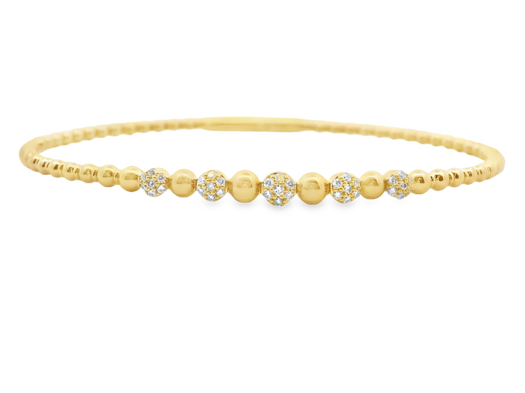 Flexible Diamond Bangle Bracelet