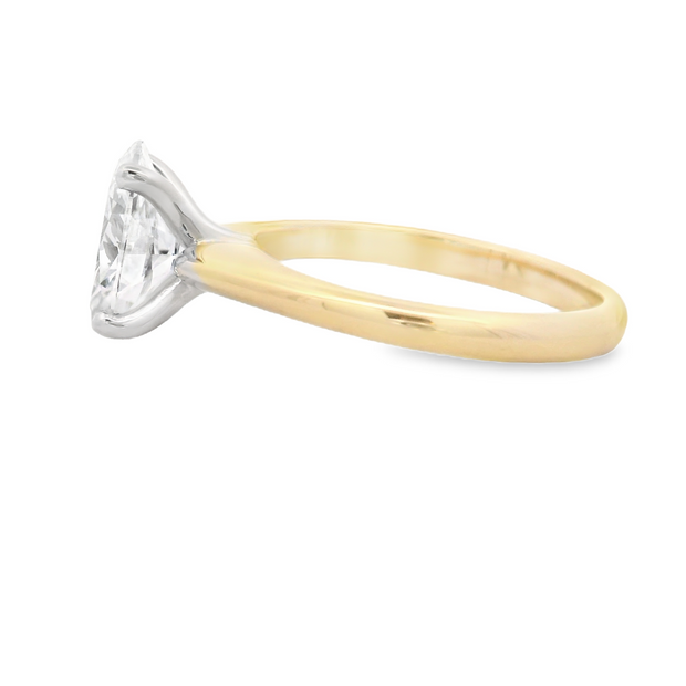 2.08CT OVAL LAB GROWN DIAMOND SOLITAIRE