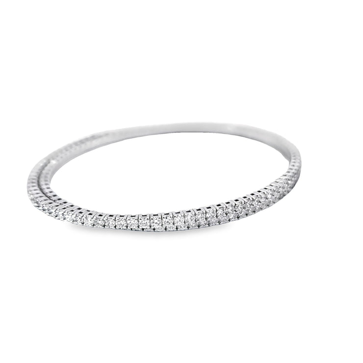 DOUBLE ROW FLEXIBLE DIAMOND TENNIS BRACELET