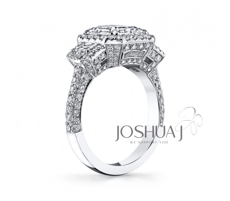 Diamond Engagement Ring - 3 Ct Asscher