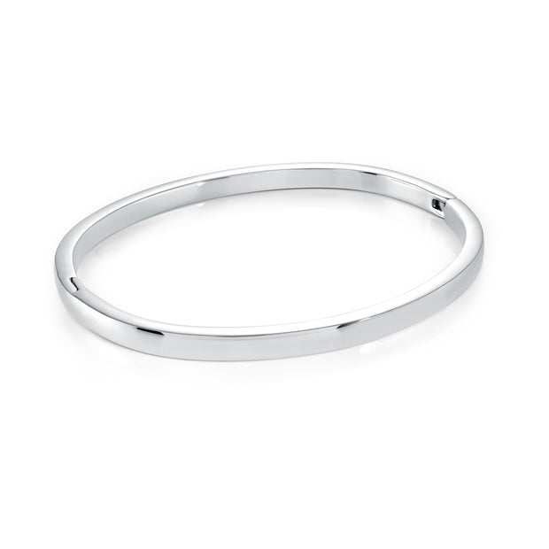 Italgem - Stainless Steel 4Mm Curved Bangle Bracelet