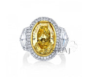 JOSHUA J - YELLOW & WHITE DIAMOND RING