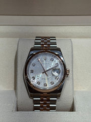 ROLEX DATEJUST, DIAMOND COMPUTER DIAL, ROSE GOLD