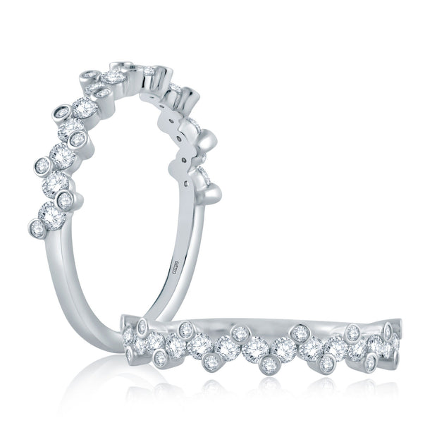 A Jaffe - Chevron Pattern Diamond Band
