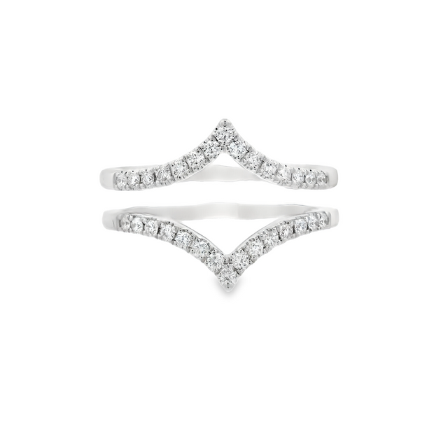 POINTED CONTOUR RING GUARD 0.35CTW