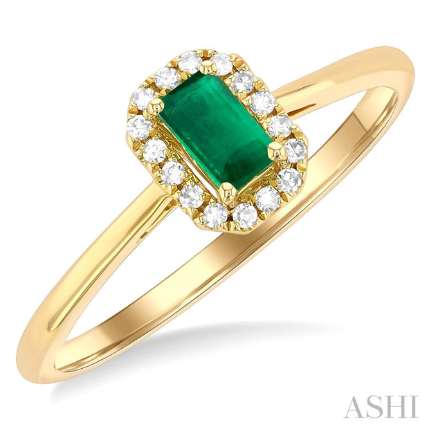 ASHI – EMERALD & DIAMOND RING