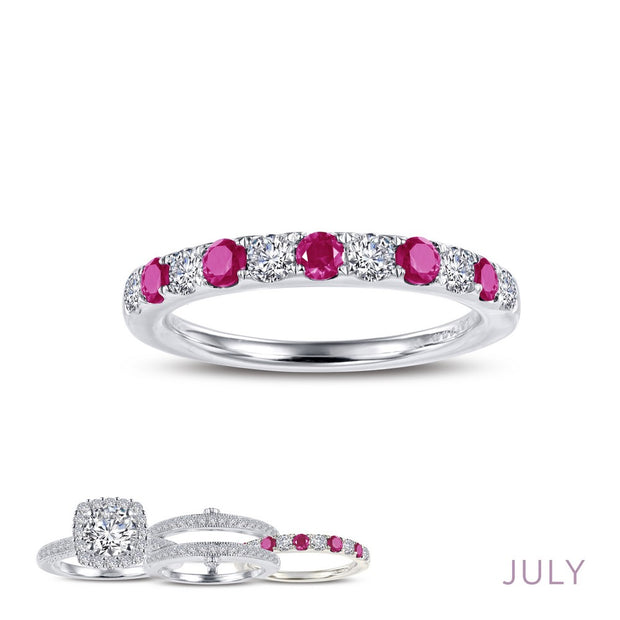 Lafonn - Ruby & Simulated Diamond Band