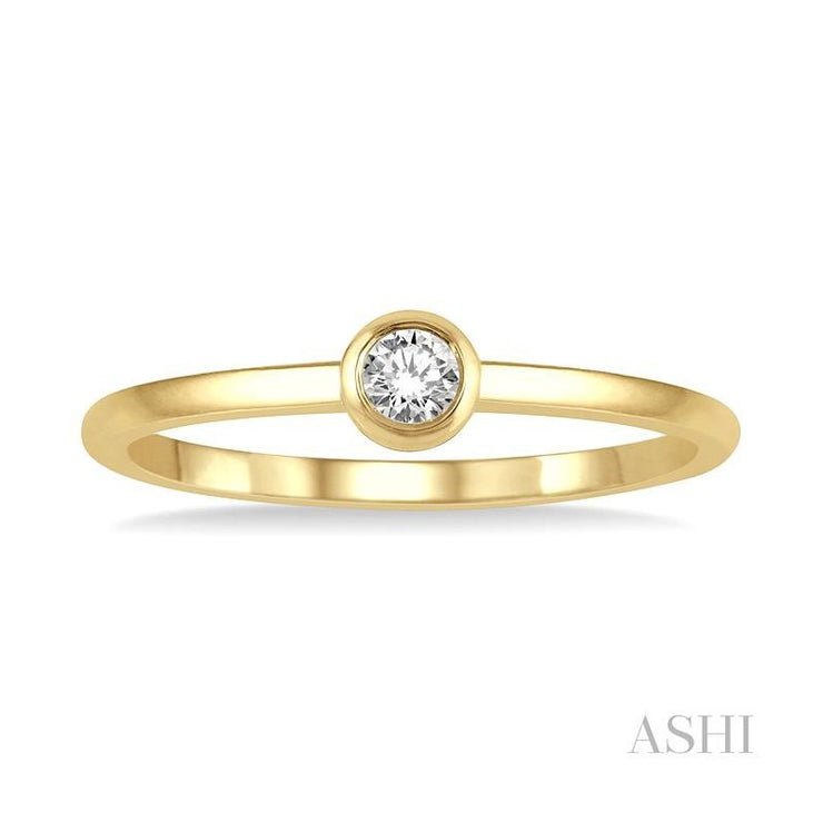 ASHI - PETITE BEZEL DIAMOND RING