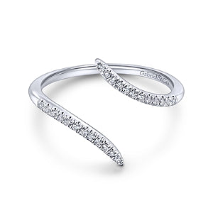 GABRIEL & CO- DIAMOND BYPASS SPLIT FASHION RING