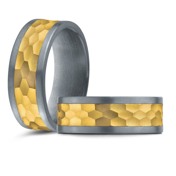 Yellow Gold & Tantalum Mardini Wedding Band