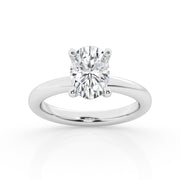 DIAMOND SOLITAIRE ENGAGEMENT RING – 4 CT OVAL