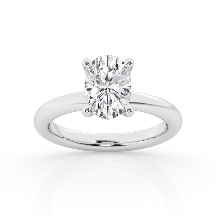 DIAMOND SOLITAIRE ENGAGEMENT RING - 1.50 CT OVAL