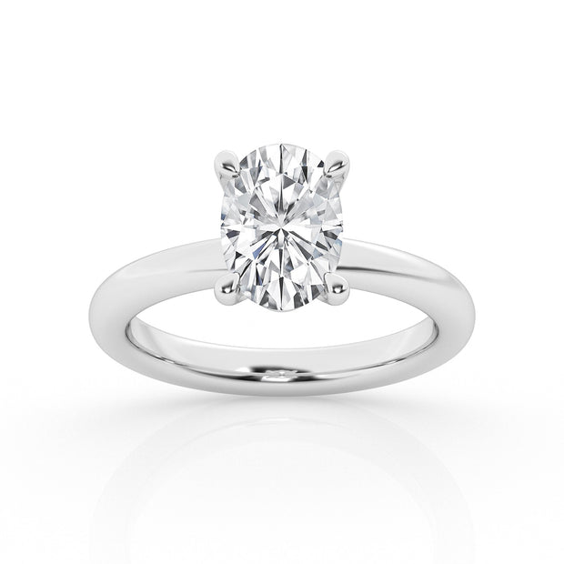 DIAMOND SOLITAIRE ENGAGEMENT RING – 4 CT OVAL