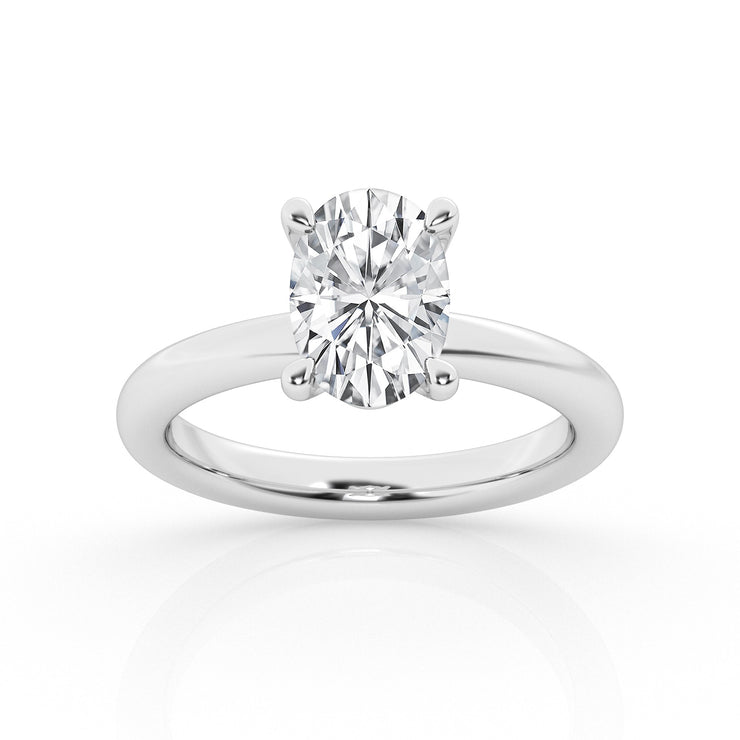 DIAMOND SOLITAIRE ENGAGEMENT RING – 4 CT OVAL