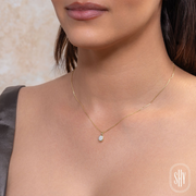 Shy Creation - Diamond Baguette Necklace