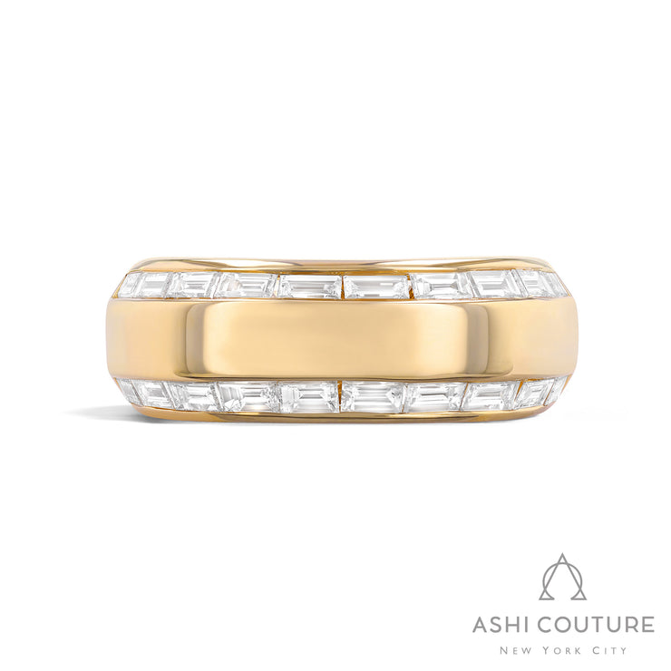 Couture Duchess Baguette Wide Diamond Fashion Ring