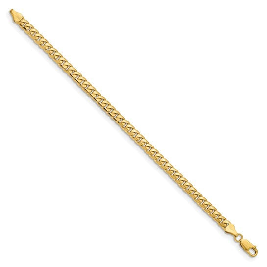 YELLOW GOLD MIAMI CUBAN LINK BRACELET 8"