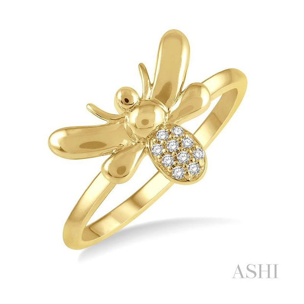 ASHI - DIAMOND BUMBLE BEE RING