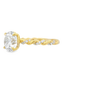 TWIST SHANK DIAMOND ENGAGEMENT RING